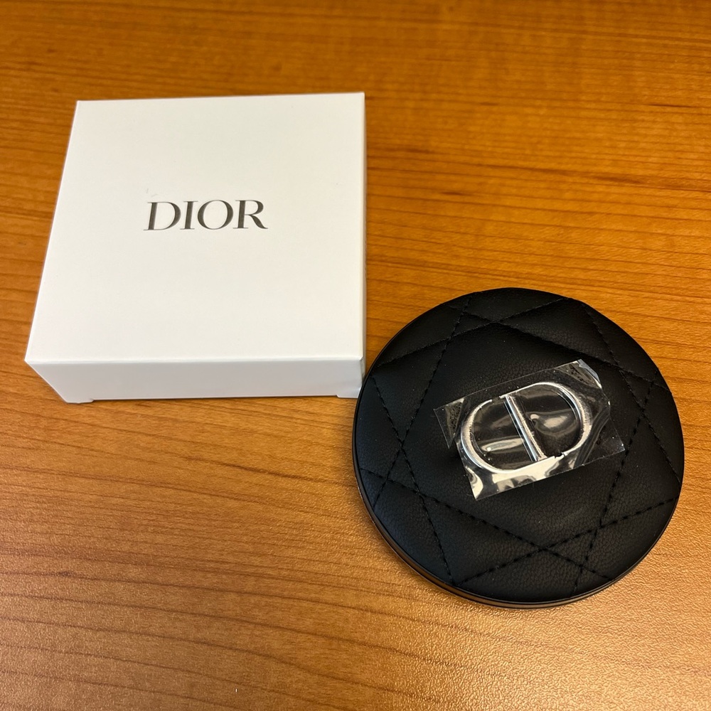 Dior Leather Quilted Mirror Compact - Black - Limited Edition